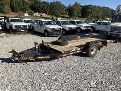 2017 Lucon Inc. 5T152TBW T/A Tilt Deck Tagalong Equipment Trailer