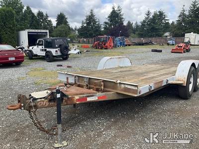 2004 Olympic OM12-2E Tilt-top Tagalong Equipment Trailer