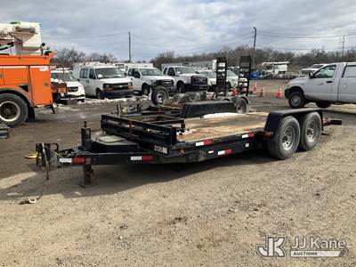 2010 Pequea T/A Tilt Bed Tagalong Equipment Trailer