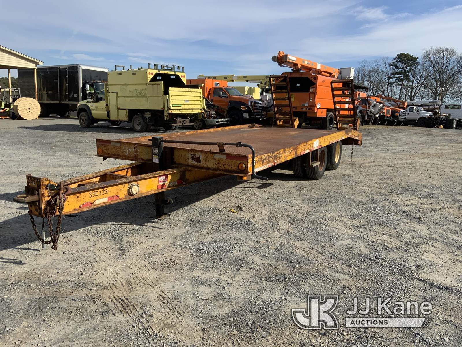 1996 REID T/A Tagalong Equipment Trailer For Sale Shelby, NC SN864