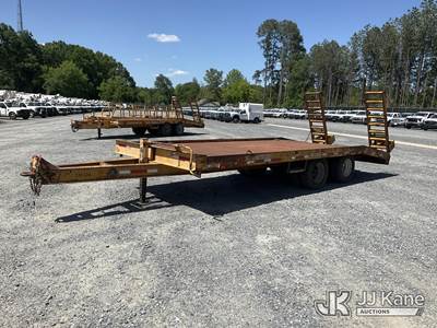 1996 Reid E25 10 Ton T/A Tagalong Equipment Trailer