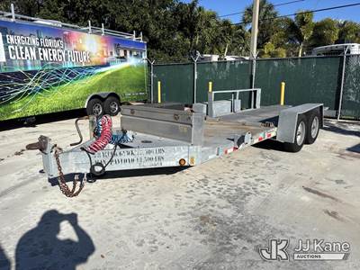 2014 SDP 8 ton T/A Galvanized Tilt Deck Tagalong Equipment Trailer