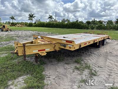 2005 Superline 10-Ton T/A Tagalong Equipment Trailer