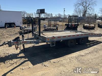 2014 Talbert 12TTA T/A Galvanized Tilt Bed Tagalong Equipment Trailer