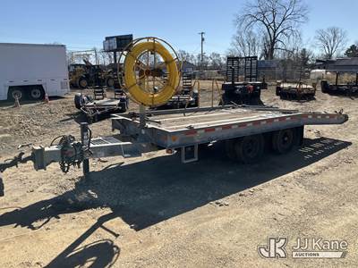 2014 Talbert 12TTA T/A Galvanized Tilt Bed Tagalong Equipment Trailer