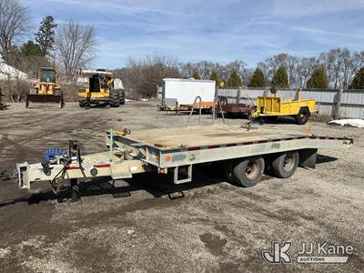 2017 Talbert 12TTA T/A Galvanized Tilt Bed Tagalong Equipment Trailer