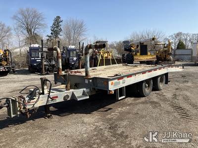 2014 Talbert 12TTA T/A Galvanized Tilt Bed Tagalong Equipment Trailer