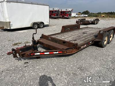 2004 Monroe Towmaster T/A Tilt Deck Tagalong Equipment Trailer