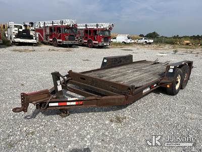2005 Monroe Towmaster Unknown T/A Tilt Deck Tagalong Equipment Trailer