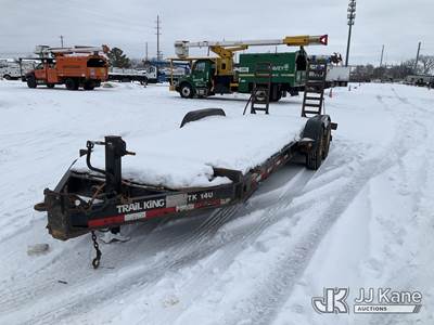 2013 Trail King TK14U T/A Tagalong Flatbed Trailer