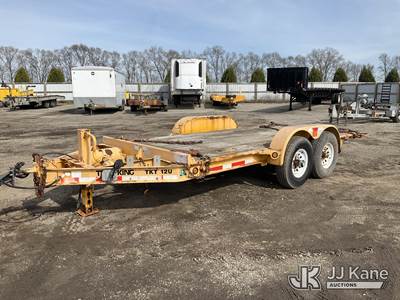 2007 Trail King TKT12U-162 T/A Tilt Deck Tagalong Equipment Trailer