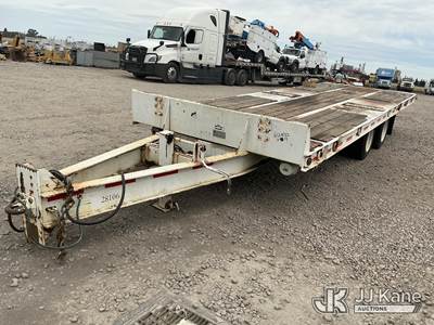 2002 Trail King TKT40LP-2600 Tilt-top Tagalong Equipment Trailer