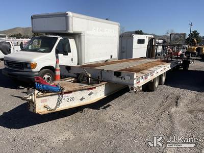 2008 Zieman 2347 T/A Tilt Bed Tagalong Equipment Trailer