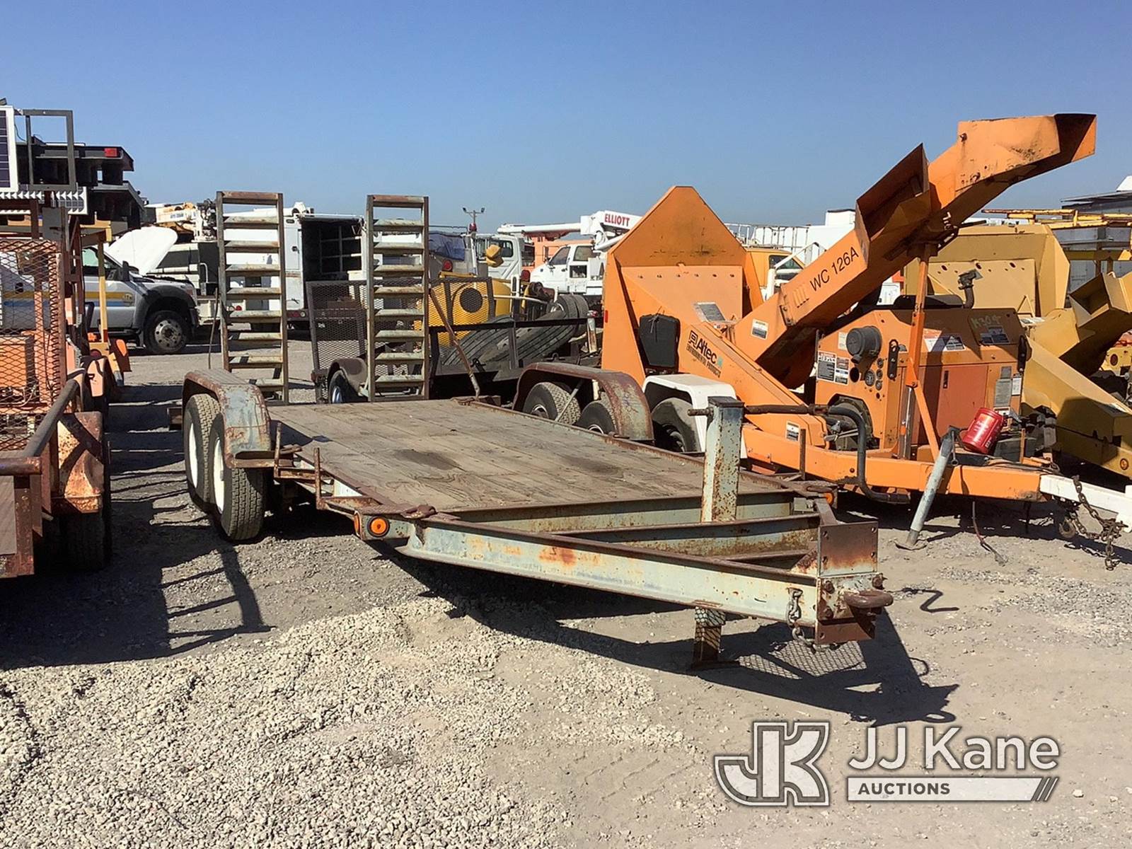 1996 Zieman Equipment Trailer T/A Tagalong Flatbed Trailer For Sale