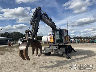 2020 Volvo EW160E Wheeled Excavator with Hydraulic Elevating Cab
