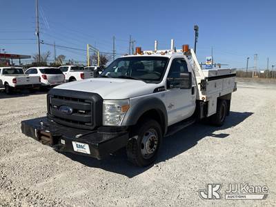 2013 Ford F-450 SD Regular Cab DRW 4WD Dump Flatbed Truck