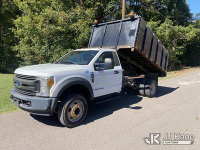 2017 Ford F-450 SD Regular Cab DRW Dump Flatbed Truck