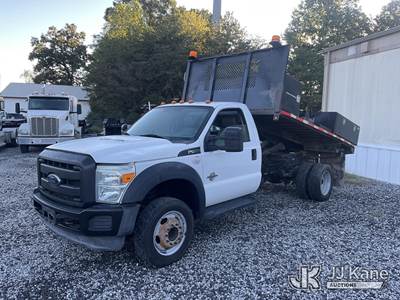 2016 Ford F-450 SD Regular Cab DRW Dump Flatbed Truck