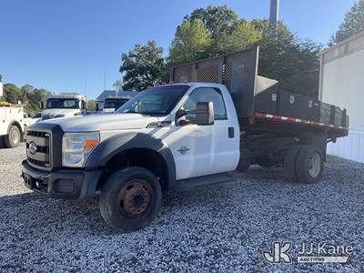 2016 Ford F-450 SD Regular Cab DRW Dump Flatbed Truck