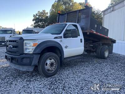 2016 Ford F-450 SD Regular Cab DRW Dump Flatbed Truck