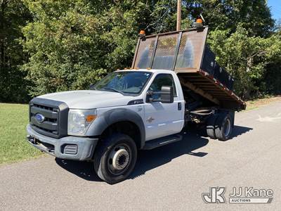 2016 Ford F-450 SD Regular Cab DRW Dump Flatbed Truck