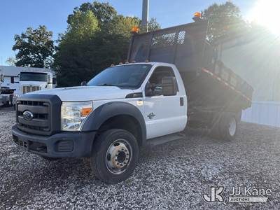 2016 Ford F-450 SD Regular Cab DRW Dump Flatbed Truck