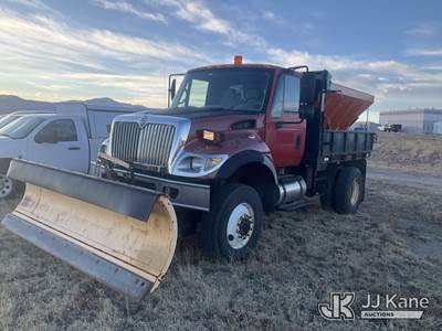 2004 International 7300 4x4 Dump Flatbed Truck