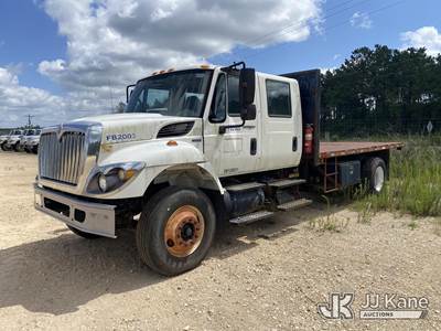 2009 International 7400 Crew-Cab Flatbed/Dump Truck