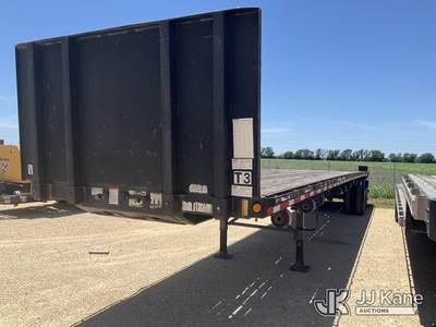 2004 Pratt FLB00452G1 T/A High Flatbed Trailer
