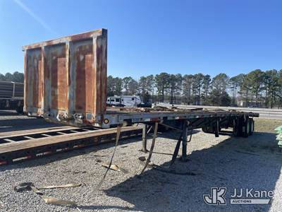 1996 Strick 748 T/A High Flatbed Trailer
