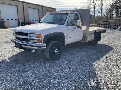 1997 Chevrolet C/K 3500 4X4 Flatbed Truck