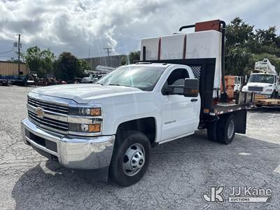 2017 Chevrolet Silverado 3500HD Work Truck Long Box Flatbed Truck