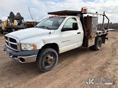 2004 Dodge Ram 3500 4x4 Flatbed Truck