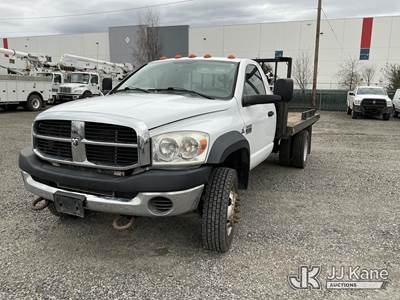 2008 Dodge Ram 5500 4x4 Flatbed Truck