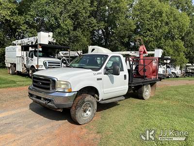 2003 Ford F250 4x4 Flatbed Truck