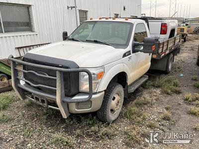 2012 Ford F350 4x4 Flatbed Truck