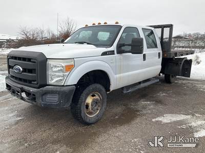 2012 Ford F-350 SD Crew-Cab Flatbed Truck