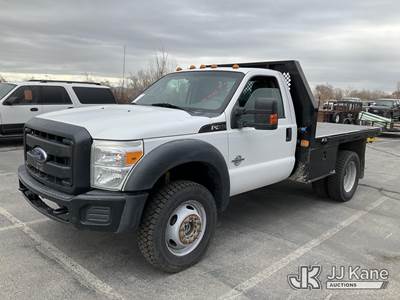 2012 Ford F450 4x4 Flatbed Truck