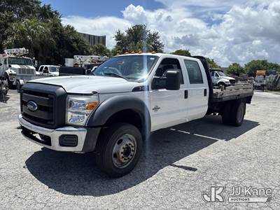 2015 Ford F-450 SD Crew-Cab Flatbed Truck