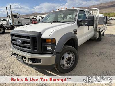 2008 Ford F-450 SD Crew Cab DRW Crew-Cab Flatbed/Utility Truck