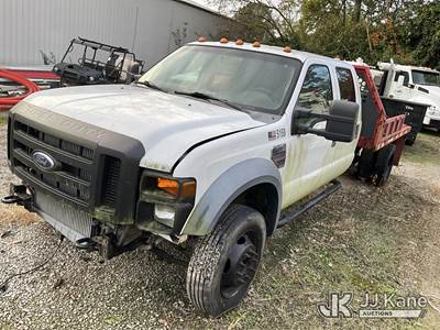 2008 Ford F-450 SD Crew-Cab Flatbed Truck