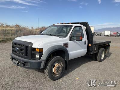 2008 Ford F550 4x4 Flatbed Truck