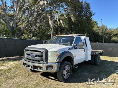 2015 Ford F550 4x4 Flatbed Truck