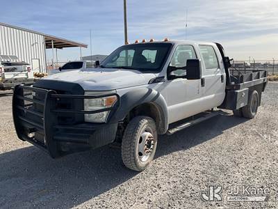 2014 Ford F-550 Crew-Cab Flatbed Truck