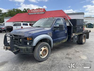 2008 Ford F550 4x4 Flatbed Truck