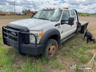 2013 Ford F-550 Crew-Cab Flatbed Truck