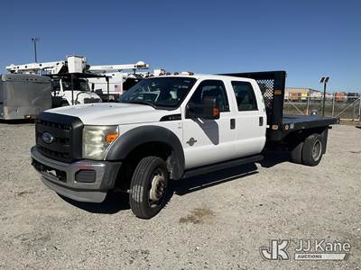 2012 Ford F550 Crew-Cab Flatbed Truck