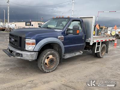 2008 Ford F550 4x4 Flatbed Truck