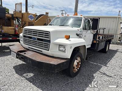 1994 Ford F600F Flatbed Truck