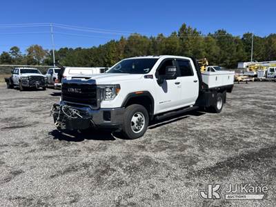 2021 GMC Sierra 3500HD 4x4 Crew-Cab Flatbed Truck